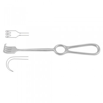 Kocher Retractor 3 Sharp Prongs Stainless Steel, 22 cm - 8 3/4"